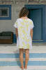 The Linen Nita 1/2 Dress with Lemon Print